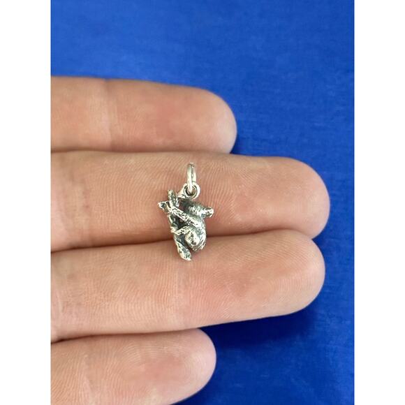 Sterling Silver 3D Oxidized Koala Bear Charm - Picture 2 of 4